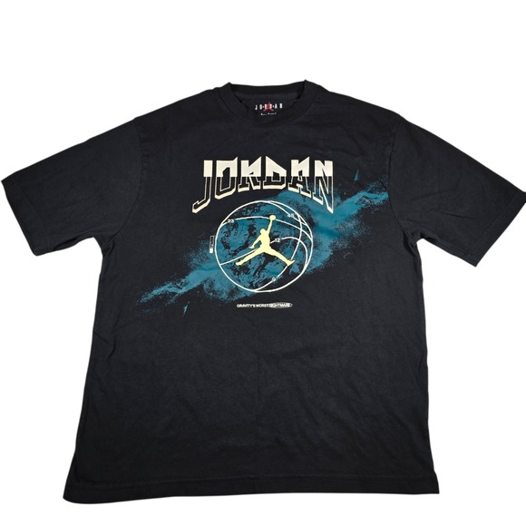 Jordan Other - Air Jordan Gravity's Worst Nightmare Basketball Black Dri-Fit T-Shirt Men's Sz M